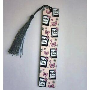 Pink Girly Tassel Coquette Bows Book Mark, Gift For Her, Readers Gift